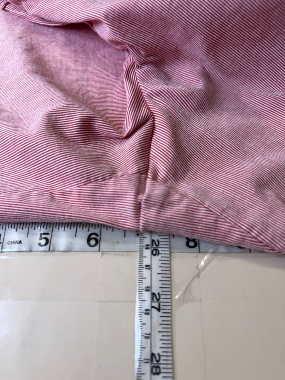 Izod Red/whiteCotton Bermuda Shorts with Front Pockets - Picture 4 of 10